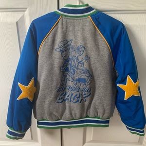 Boys size 4T Toy Story bomber jacket. Great for changing seasons. Like new!